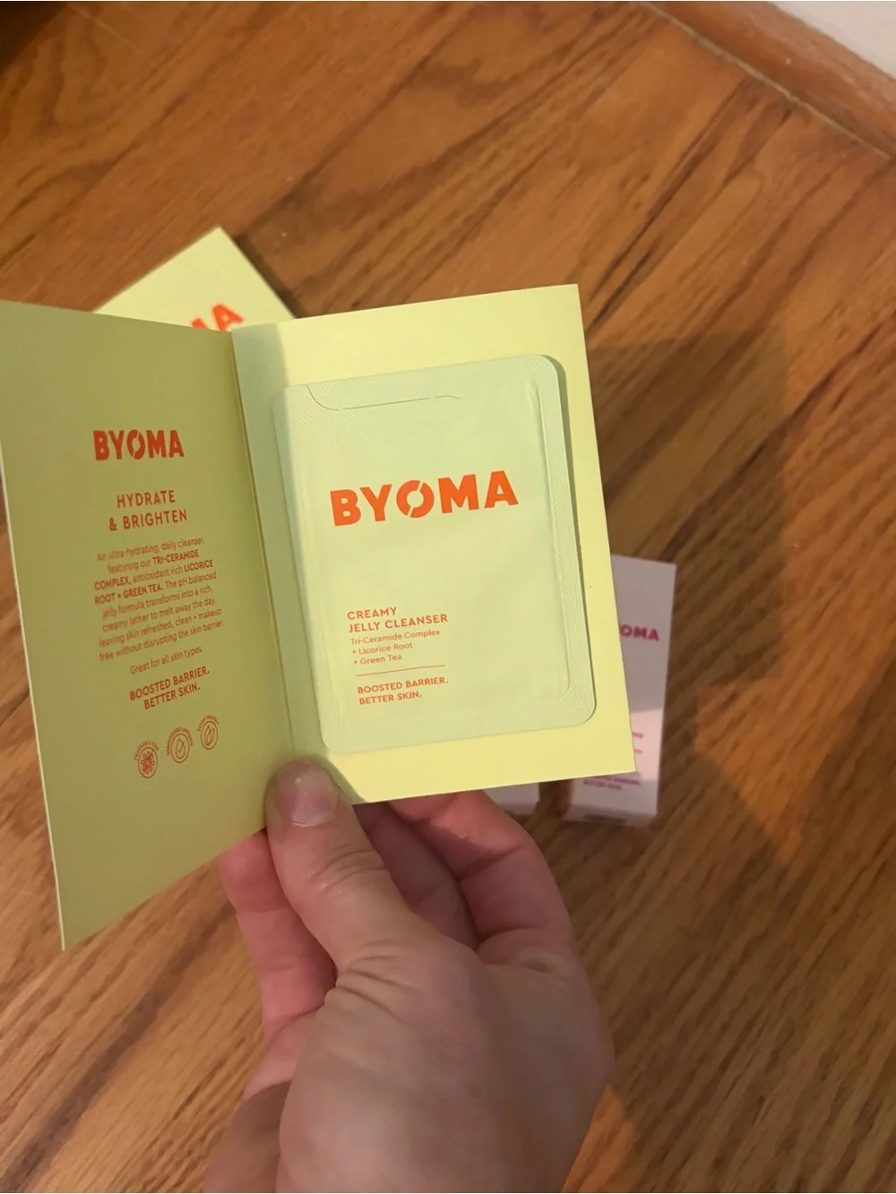 Bundle of 5! BYOMA Creamy Jelly Cleanser & Moisturizing Gel-Cream Skincare set